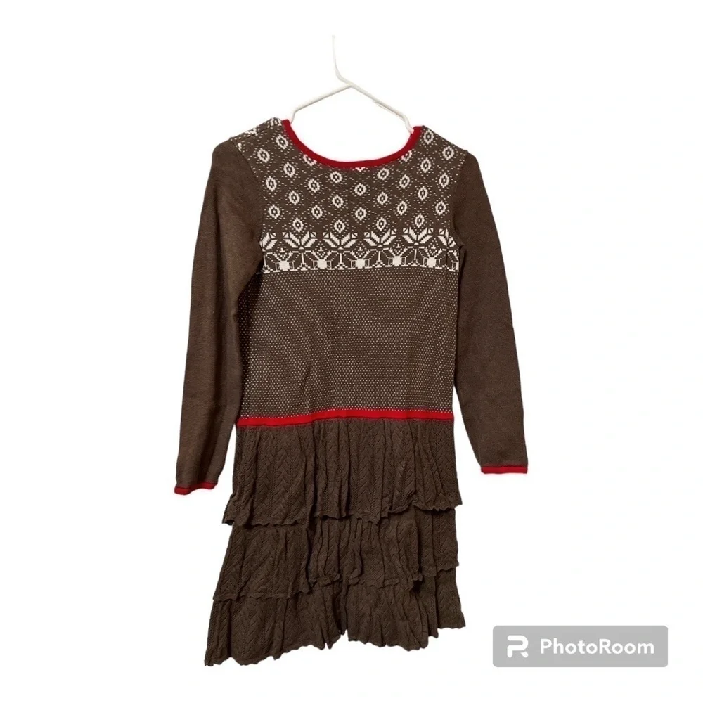 HANNA ANDERSSON FAIRISLE SWEATER DRESS